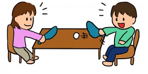 スリッパ卓球